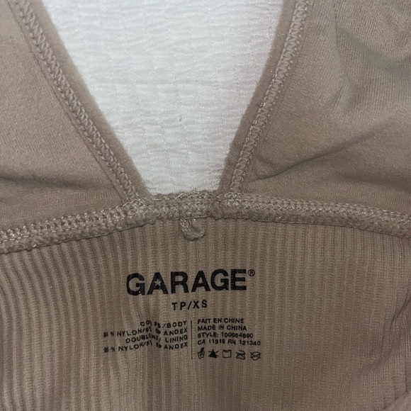 Brown garage crop top/bralette - Picture 3 of 3